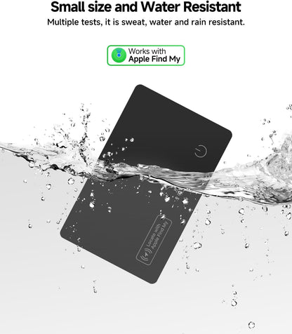 4-Pack 2026 MFi Certified Air Card Tag Tracker Wallet Tracker Card| Ultra Slim 0.07in, IP68 Waterproof | Works with Apple Find My (iOS) | for Wallets, Keys, Luggage,Bags,eirix Manufacturer