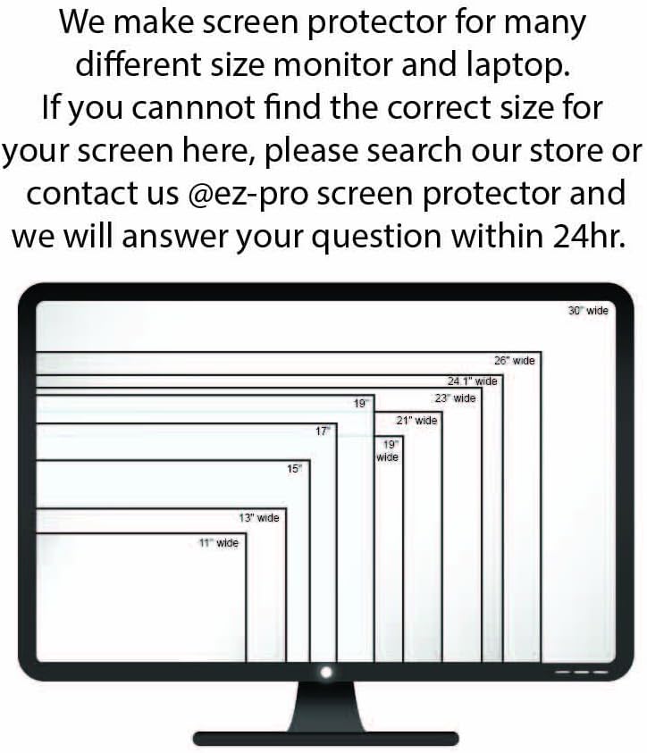 Anti-Glare and Anti Finger Print Screen Protector (3 Pack) for 20 Inches Widescreen Desktop Monitor