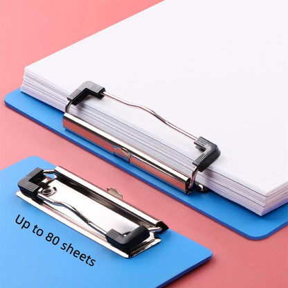 Clipboard Folder, 6 Pack A4 Foldable Clipboards File Folder Flip Writing Pad for Memo Form Document & School Office Work - Black