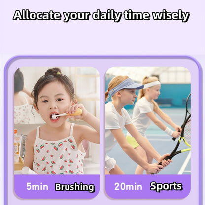 Kids Visual Timer Cute Rainbow - 60 Minute Countdown Timer Time Management for Kids and Adults, Timer for Cooking Classroom Meeting (Purple)