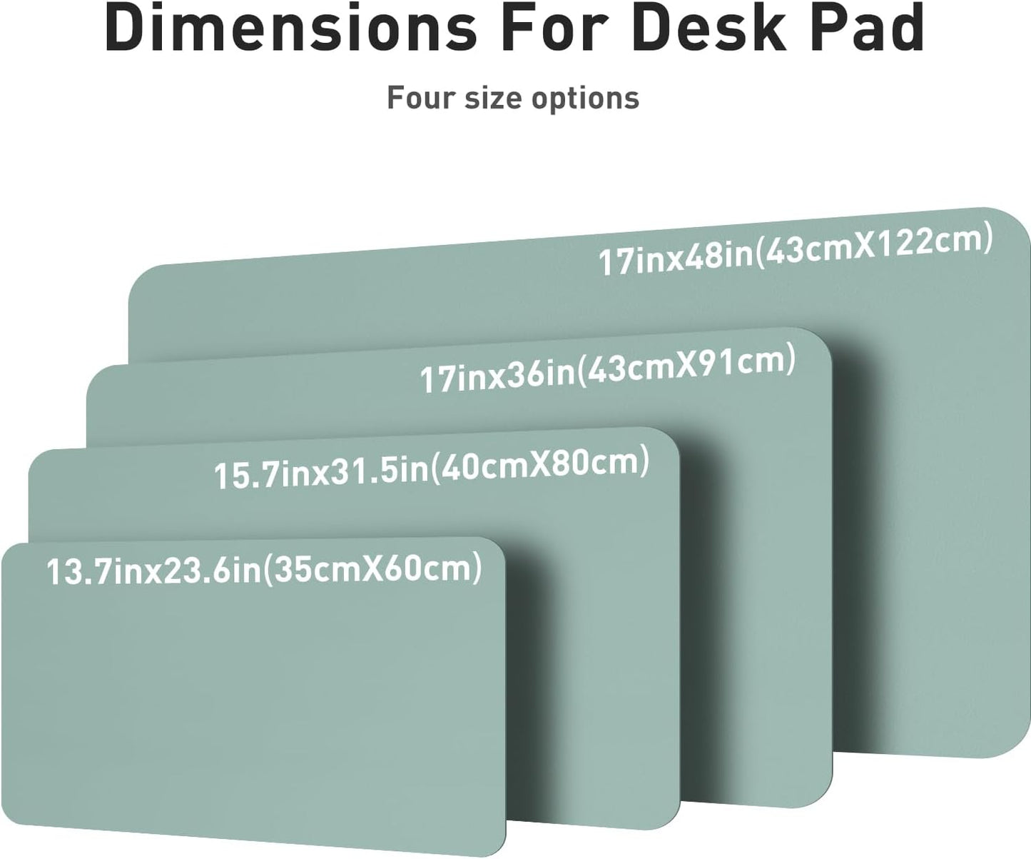Aothia Non-Slip PU Leather Waterproof Laptop Desk Pad Protector, Blotter Mat, Writing and Mouse Pad for Office & Home, Beige, 23.6" x 13.7" - Colors A