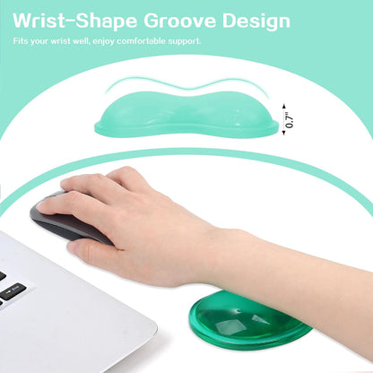 Gel Keyboard & Mouse Wrist Rest Set - Keyboard Wrist Rest Pad & Mouse Support for Office Gaming Pad Computer Laptop Ergonomic Comfortable Pain Relief- Pad Set (Mouse Support Only)