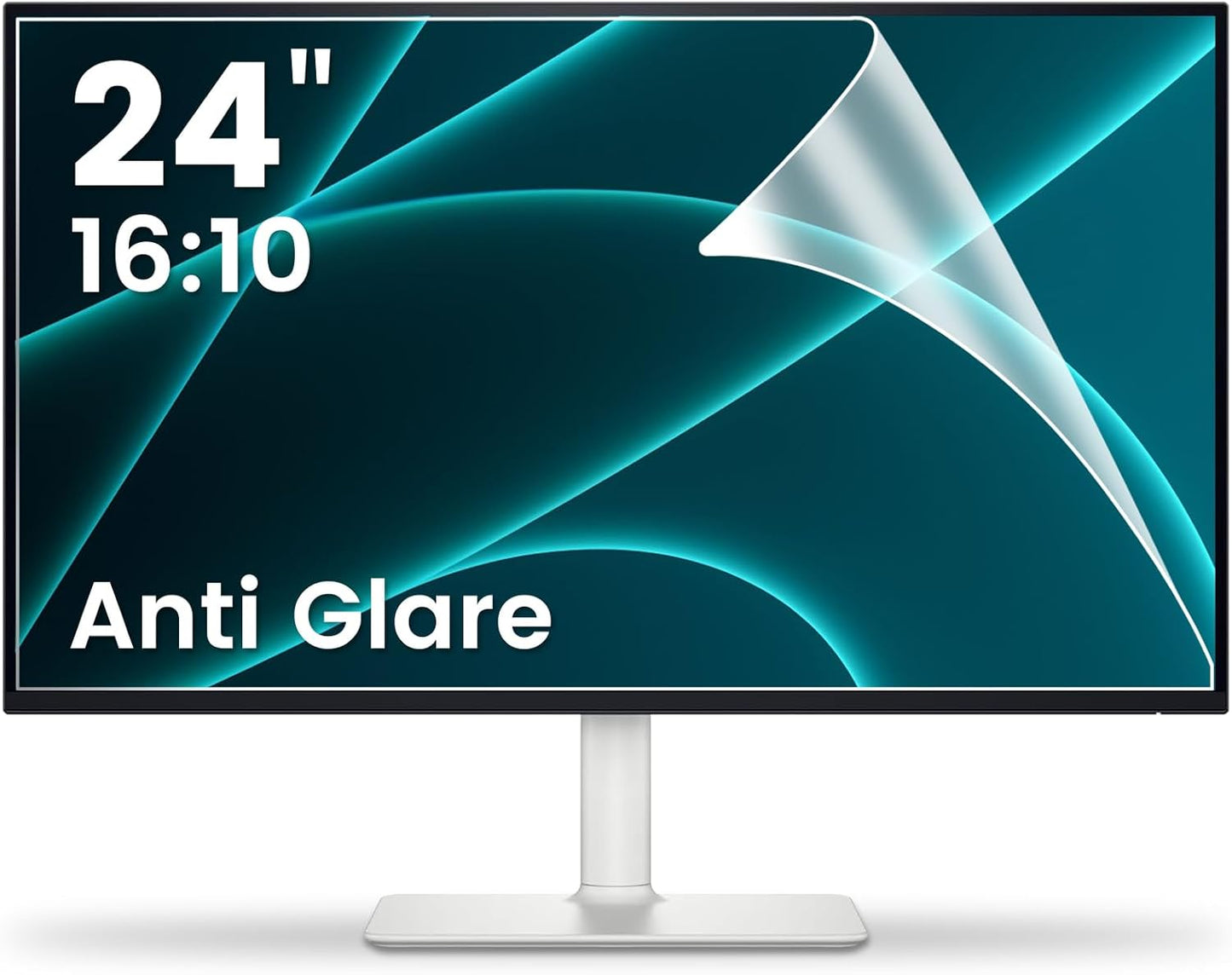 F FORITO 2-Pack 22 inch 16:10 Matte Anti Glare Computer Screen Cover, Anti Glare Eye Protection Film Compatible with All 22" Widescreen Monitors with 16:10 Aspect Ratio (18.7"W x 11.7"H) Not for 16:9