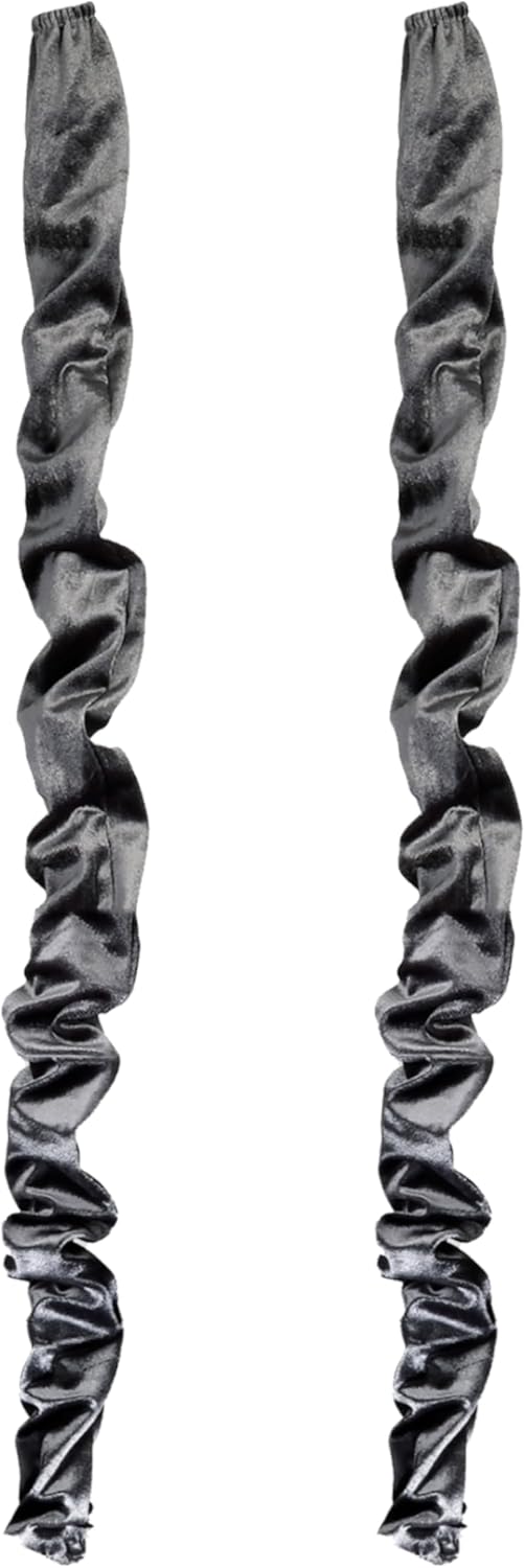 Chandelier Fabric Cord Cover 1 Pack White Chain Cover 70.8 inches Brushed Polyester Fabric Chain Sleeve for Chandelier Cord Hider Cable Management (None Touch Fasteners)