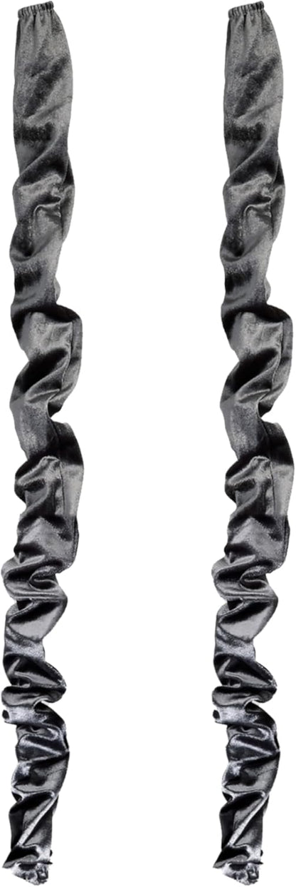 Chandelier Fabric Cord Cover 1 Pack White Chain Cover 70.8 inches Brushed Polyester Fabric Chain Sleeve for Chandelier Cord Hider Cable Management (None Touch Fasteners)