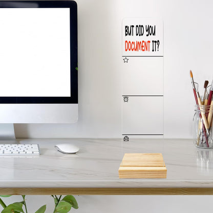 Monitor Memo Board Computer Monitor Memo Board Acrylic for Computer Monitors No Screen Damage Office Desk Accessories with Removable Design 12.6X 3.15 x 0.2 inches