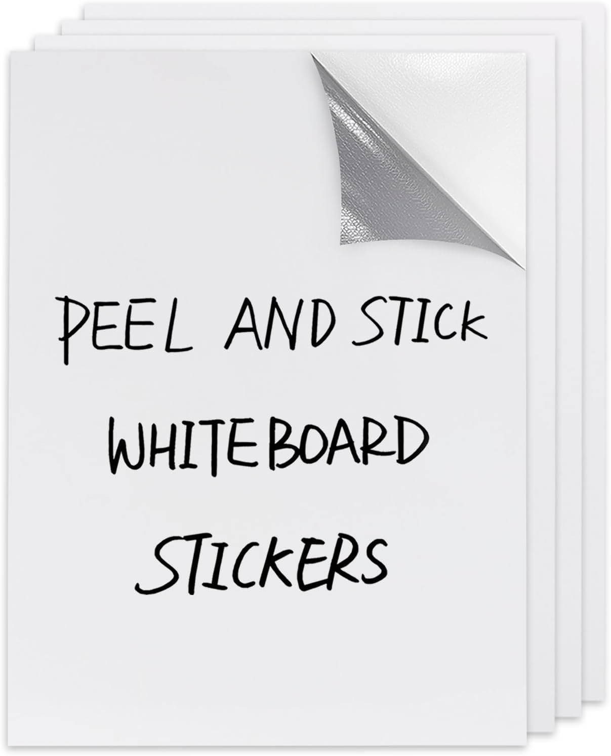 Dry Erase Board Sticker- Whiteboard Stickers-8.27''x11.69'' Removable Dry Erase Sheets- Fridge Dry Erase Paper for Wall/Desk/Refrigerator/Door/Locker/Home/Office/Classroom (White-2Pcs)