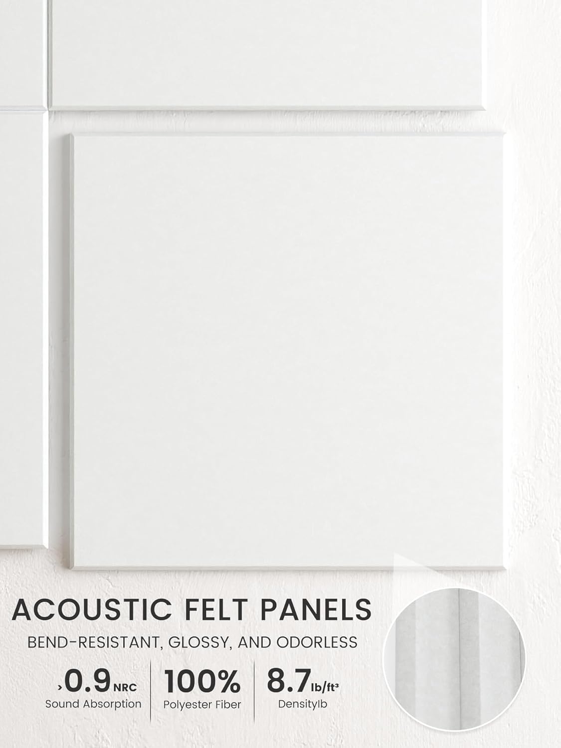 Bumusty Large Cork Board Alternative-48 x 36" Felt Bulletin Board Tiles, with 30 Pushpins, 70 Adhesive Tabs, Bold-Stripe 12-Pack, Cork Boards for Office Push Pin Board Felt Board-Carbon Blue