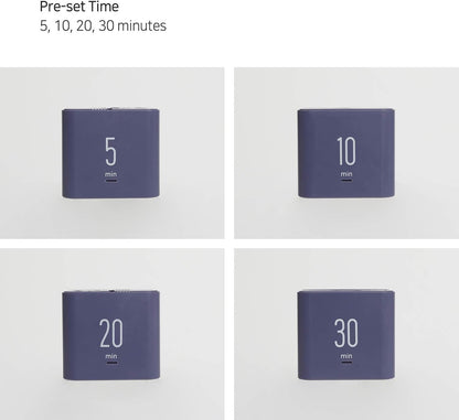 mooas Multi Clock Time Cube Timer (White), Alarm & Backlight Desk Productivity for ADHD Kids Classroom Study, Kitchen, Cooking, Desk, Office, Time Management 5,15,30,60 min Timer Various Setting