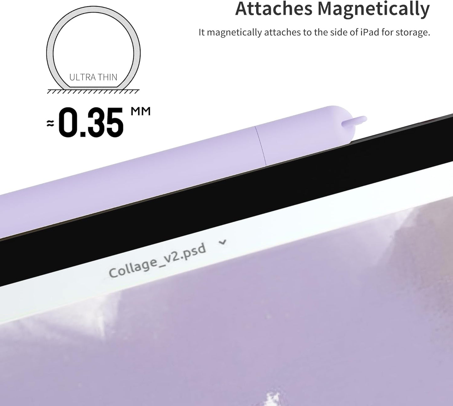 ELETIUO Silicone Case Compatible with Apple Pencil (USB-C),Protective Holder Grip Sleeve with Cap Accessories,Anti-Slip Cover Supports Magnetic Compatible with Apple Pencil 3rd Generation,Carrot