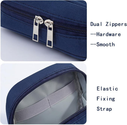 E-Tree Storage Pouch for Small Electronics and Accessories,Tech Bag,Electronic Organizer Case Compatible with MacBook Laptop Charger,Mouse,Cables,Hub,Power Bank,Earphone,Toiletries Cosmetics (Purple)