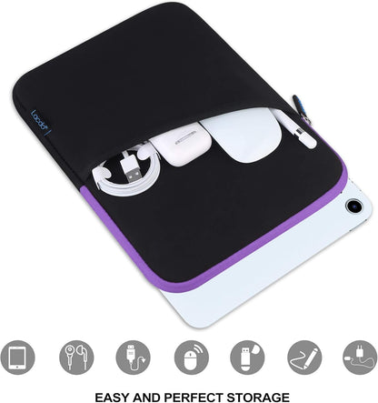 Lacdo Tablet Sleeve Case for 11 inch iPad A16 / 11 inch iPad Air M4 M3 M2 / 11" iPad Pro M5 M4 / 10.9" iPad /10.2" iPad /10.9" ipad Air / 11 Inch Samsung Galaxy Tab A9+ Bag, Fit Magic Keyboard, Black
