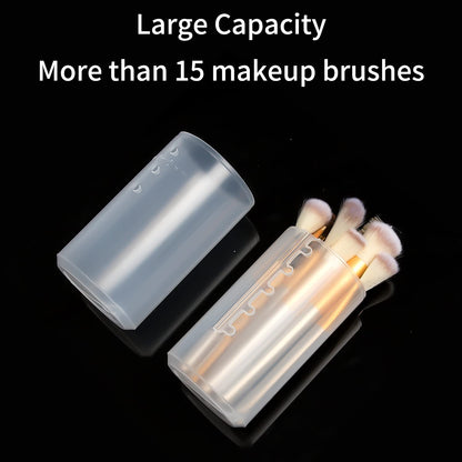 OCHEAL Makeup Brush Holders, 3 Pack of Makeup Brush Organizer Travel Case Retractable Plastic Travel Makeup Brushes Holder for Vanity Makeup Artist Brushes Storage Cup