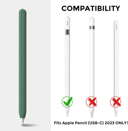 AhaStyle Silicone Case for Apple Pencil (USB-C) 2023 Ultra Thin Proteative Cover Skin Apple Pencil Sleeve Anti-Slip Grip Compatible with Apple Pencil USB C (Lavender)