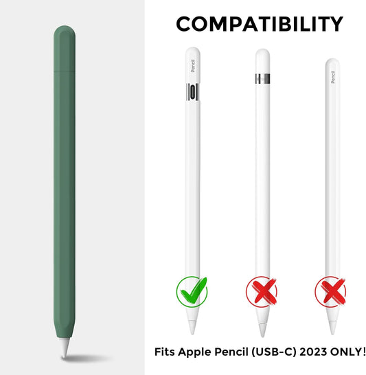 AhaStyle Silicone Case for Apple Pencil (USB-C) 2023 Ultra Thin Proteative Cover Skin Apple Pencil Sleeve Anti-Slip Grip Compatible with Apple Pencil USB C (Lavender)