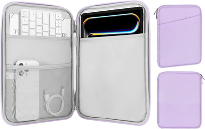 MoKo 9-11 Inch Tablet Sleeve Case, Fits New 11inch iPad Air M4/Pro M5, iPad A16 11", i-Pad 10/9/8/7th/Air 5/4th 10.9"/10.2", Tab S9/S8 11", Protective Bag Carrying Case with Pocket, Dark Gray
