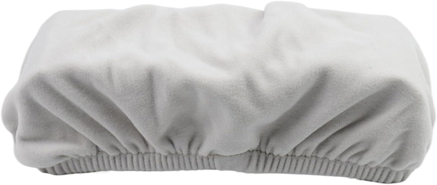 Office Chair Armrest Pads Covers Chair Cushions for Elbow and Forearms Removable Slipcovers (Dark Grey)