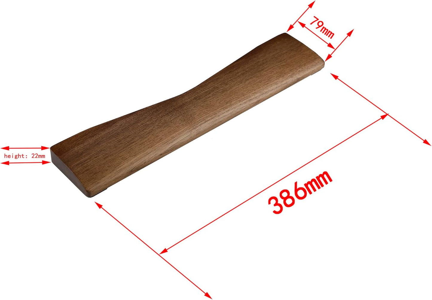 2 pcs Mini Wood Wrist Rest Portable Movable Solid Wooden Walnut Beech for Most Mechanical Keyboard Numpad Sp64