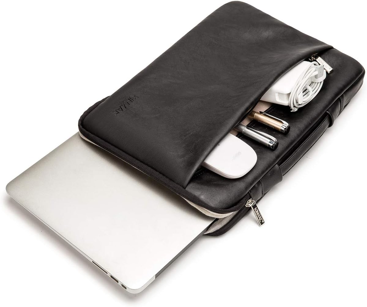 Kinmac 360° Protective Laptop Sleeve Case Bag Cover with Handle for MacBook Pro 16 inch,16 inch HP,Lenovo,Dell,ASUS,Acer Ultrabook and Business Laptop (F-04)