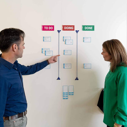 PATboard Scrum Board and Kanban Board Medium TASKcards Magnetic - Mint Green