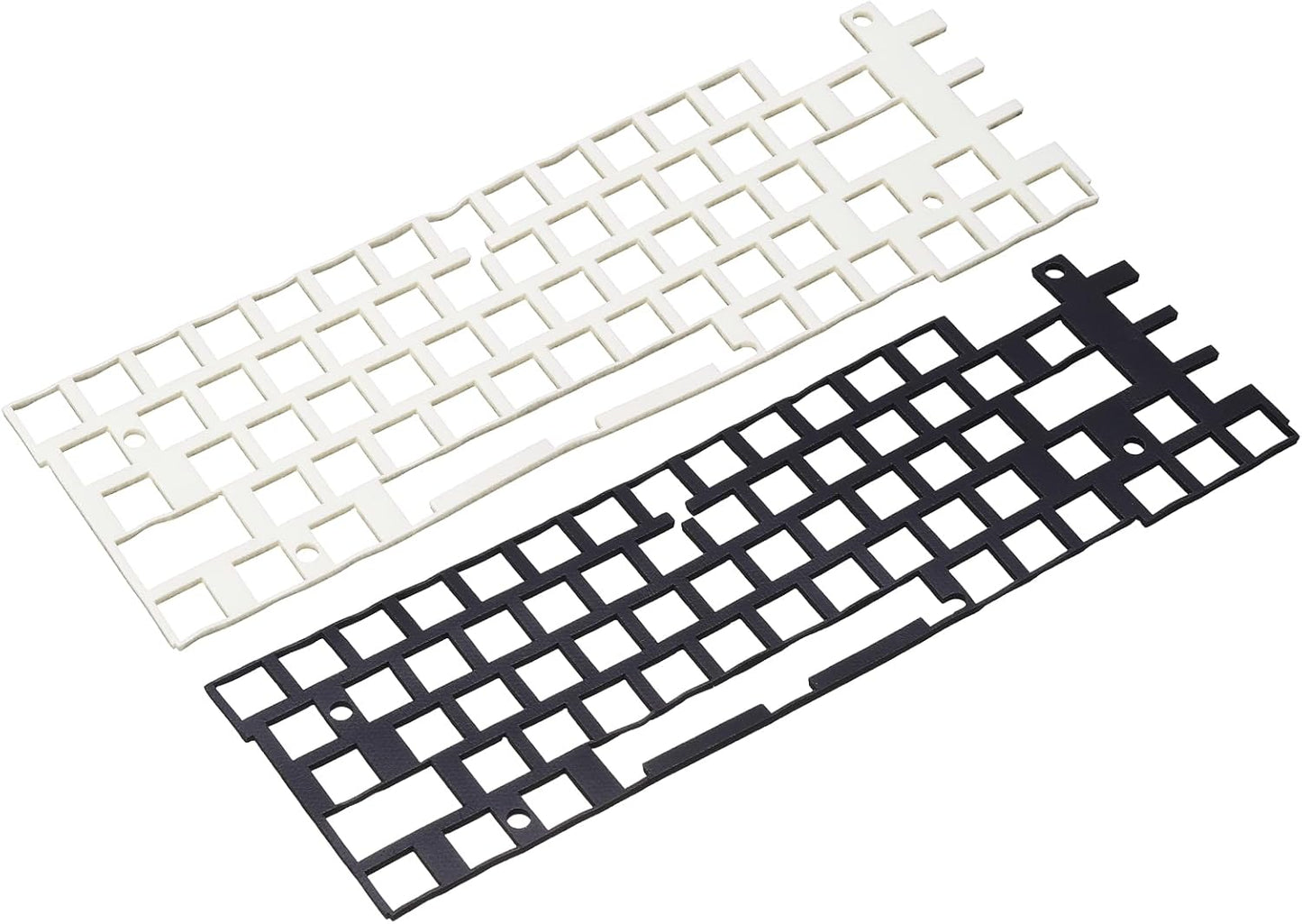 PATIKIL 5 x 17 Inch Keyboard Foam, 2Pcs 104/108 Layout Keyboard Sound Dampening Foam Pad Gasket Switches Dampener for Mechanical Key Boards, Black/White