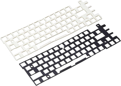 PATIKIL 5 x 17 Inch Keyboard Foam, 2Pcs 104/108 Layout Keyboard Sound Dampening Foam Pad Gasket Switches Dampener for Mechanical Key Boards, Black/White