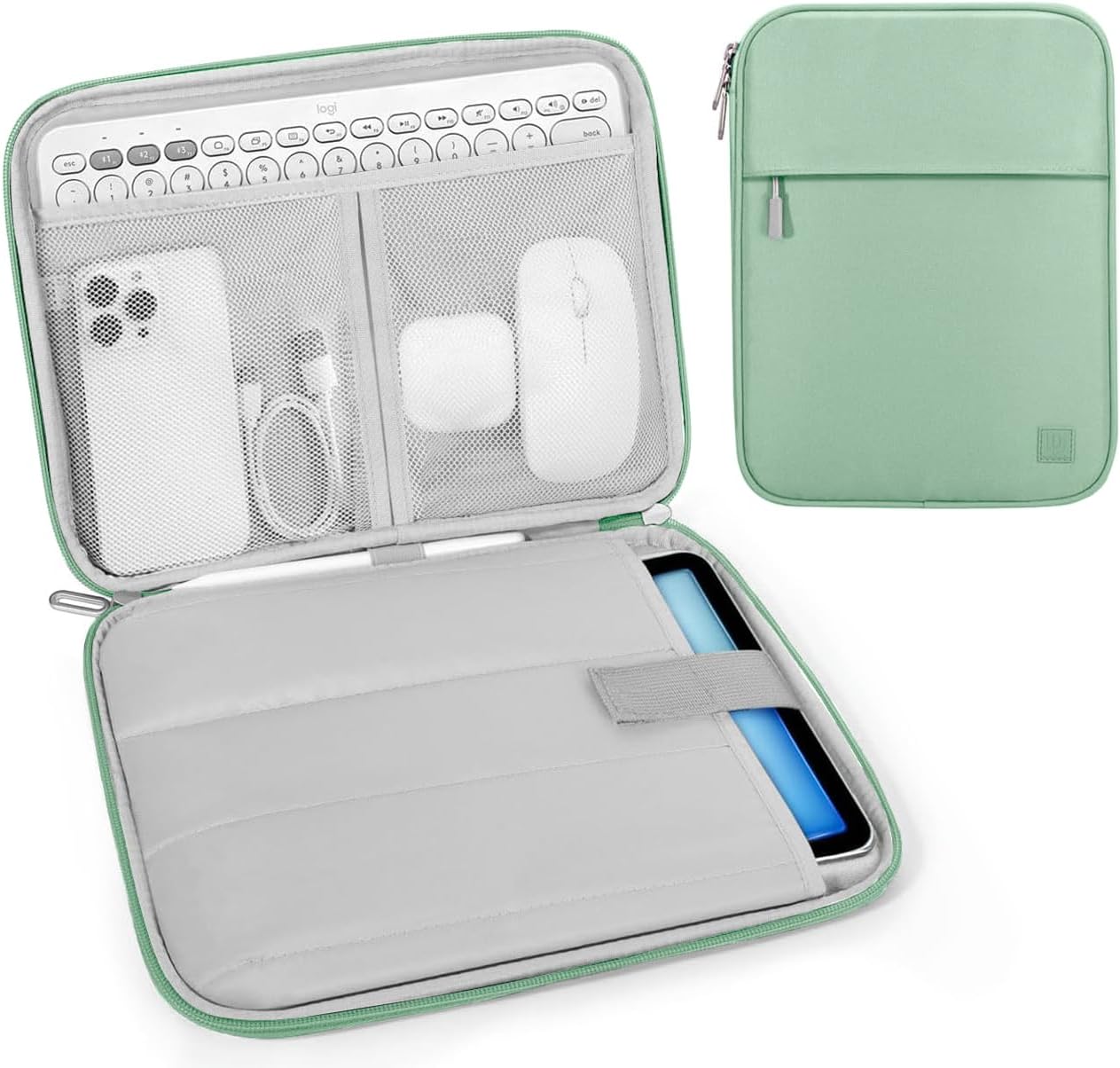Dadanism 9-11 Inch Tablet Sleeve Padded Carrying Case for iPad (A16) 11th Gen 11", iPad 10th Gen 10.9", iPad Air M4/Pro M5 11", iPad Air 5/4, iPad 9/8/7th Gen, Galaxy Tab A11+ Plus 11", Blue