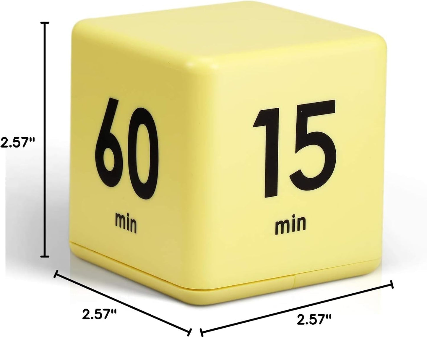 Weewooday Cube Timer, Gravity Sensor Flip Timer for ADHD Productivity, Classroom Kitchen Study Workout Cooking Desk Timers for Time Management, 15 20 30 60 Minutes Countdown Tool(Pink)