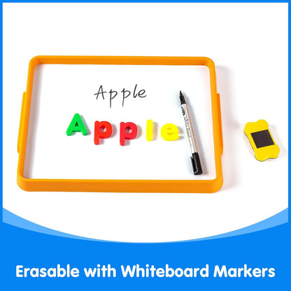 Magnetic Board for Kids – 13.2" X 10" - Magnetic Dry Erase Tray | Stackable Magnetic Tray for Classroom, Home, Travel & Preschool Learning (Cyan)