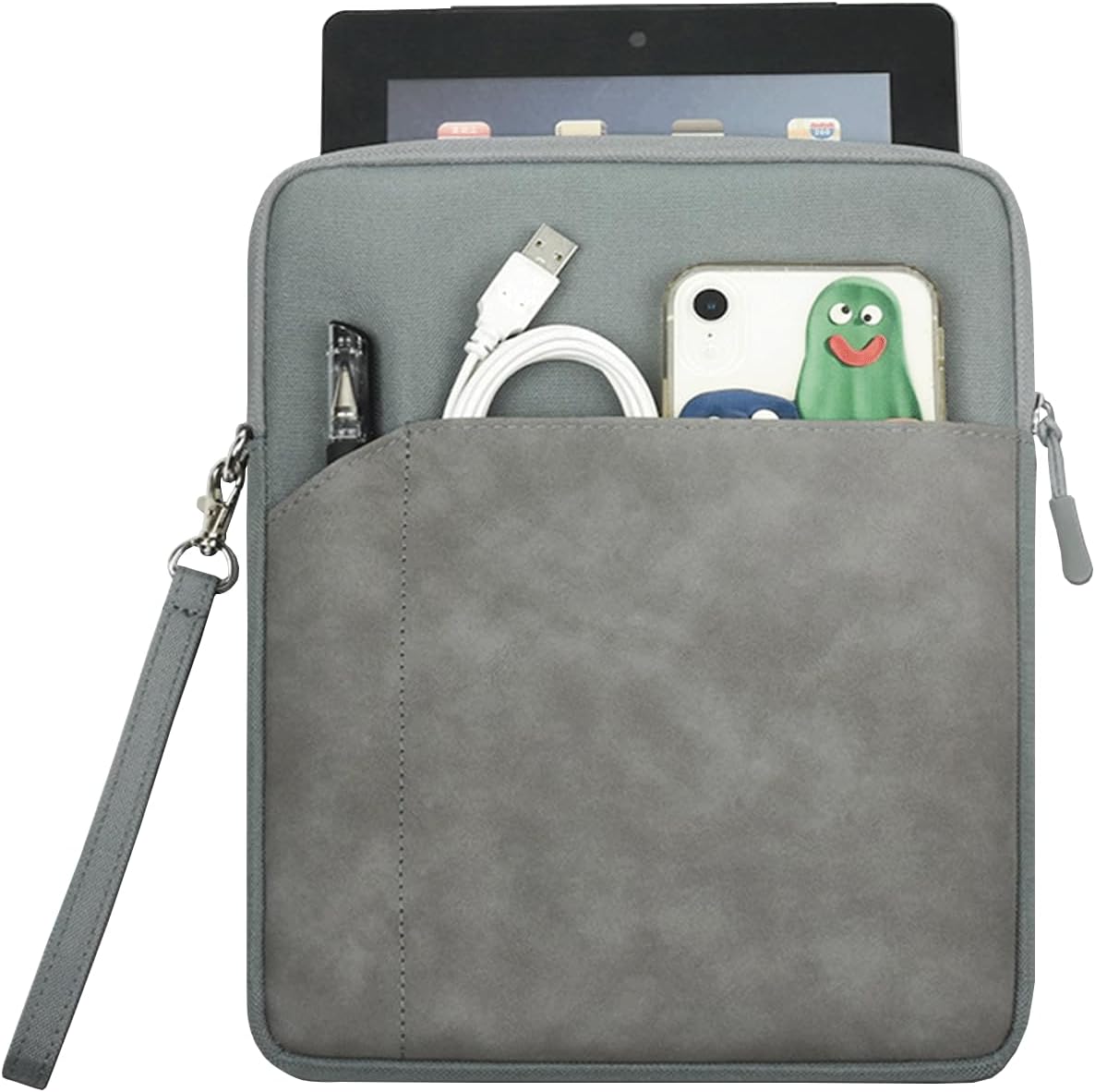 CAAORDKSO 9-11 Inch Tablet Sleeve Case, Tablet Bag Carrying Travel Pouch for iPad 11-inch A16 2025, 11 inch iPad Air M3 M2 / Pro M4, 10.2 10.9" iPad, Galaxy Tab S8/S9 11"/ Galaxy Tab A9+ Bag, Purple