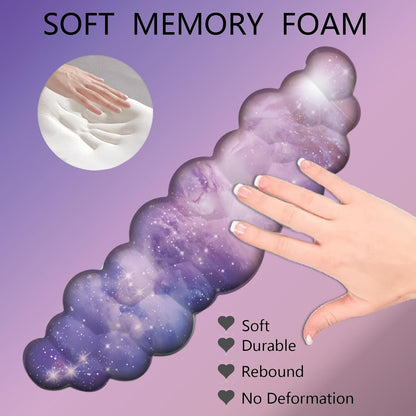 Cloud Keyboard Wrist Rest Dark Green Mouse Pad with Wrist Rest Ergonomic Wrist Pad Memory Foam Non-Slip Wrist Support for Computer Laptop Gaming Home Office Relief Typing Pain Green