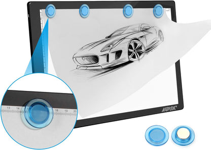 Light Box,Magnetic A4 Light Pad LED Tracing Light Board Physical Buttons Control USB Powered Ultra-thin Dimmable Brightness for Diamond Painting Tatoo Pad Animation,Sketching,Stencilling X-ray Viewing