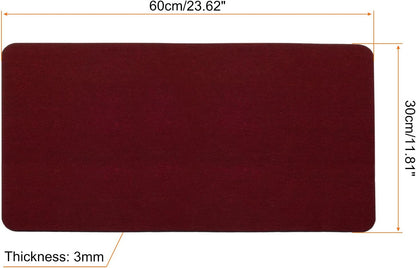 PATIKIL 24"x12" Desk Mat Protector, Felt Dual Side Mouse Pad Writing Mat for Office Home, Gray