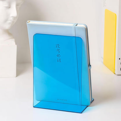 Book Stand for Display, Clear Bookends for Bookshelves, Decorative Book Holder for Music Sheets and Magazines