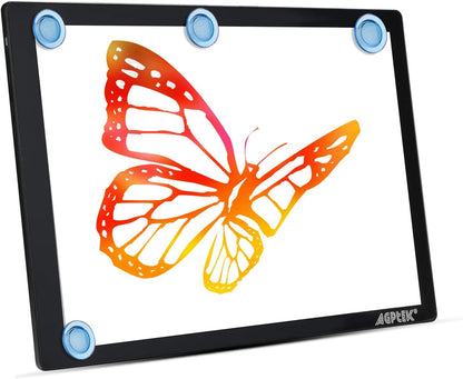 Light Box,Magnetic A4 Light Pad LED Tracing Light Board Physical Buttons Control USB Powered Ultra-thin Dimmable Brightness for Diamond Painting Tatoo Pad Animation,Sketching,Stencilling X-ray Viewing
