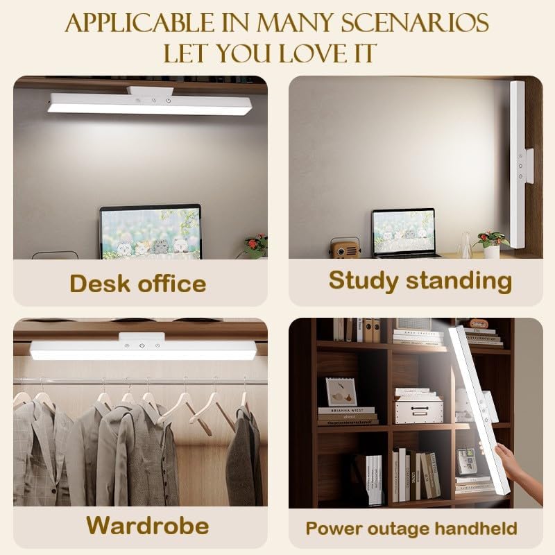 BY-J Computer Monitor Light Bar, Eye-Care USB Reading LED Task Lamp with Touch Control, Fit for Curved Monitor, No Screen Glare Dimmable Desk Lamp Computer Monitor Light Bar for Screen Home Office