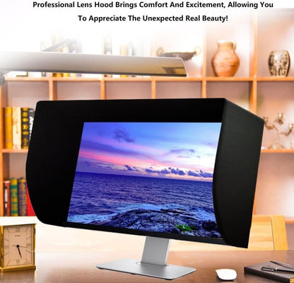32-inch Desktop Computer Screen Hood, Monitor Hood for Sun Glare, Computer Shade, That Provides Privacy and Protection, for Office, Play Games