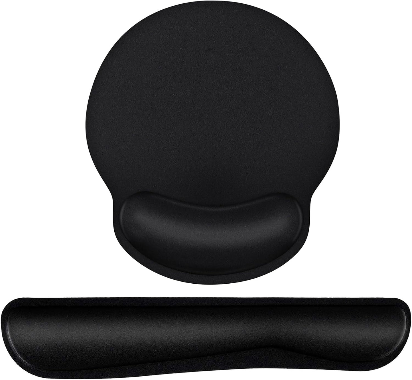 Mouse Pad and Keyboard Wrist Rest- Ergonomic Wrist Rest for Computer Keyboard and Mouse Pad, Memory Foam Wrist Support for Comfy Typing, Ideal for Laptop, Office, Gaming