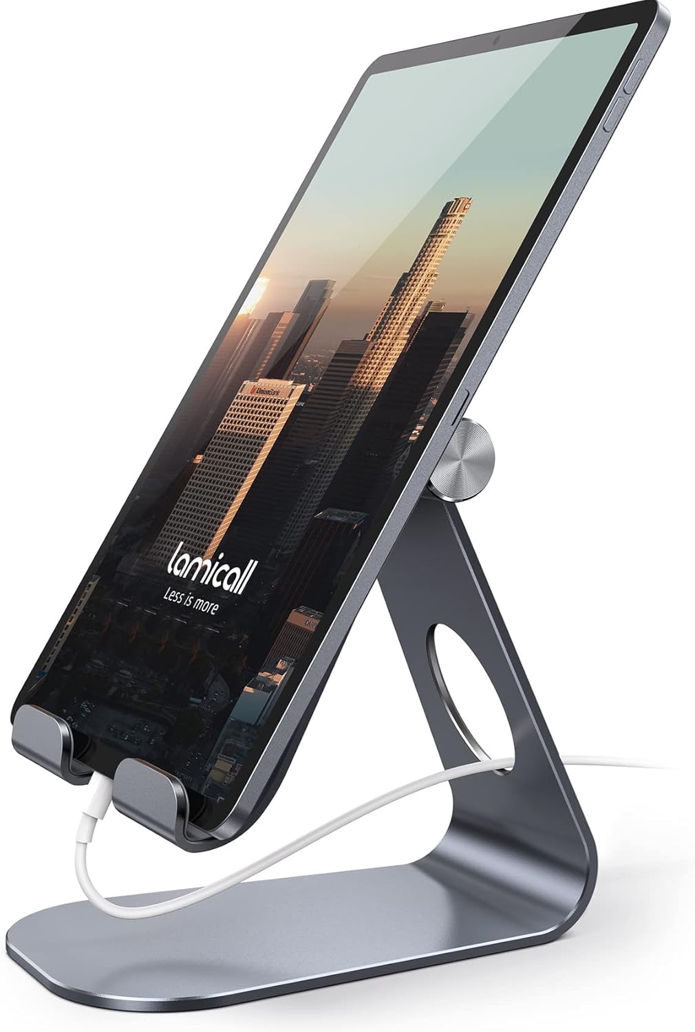 Lamicall S1 Tablet Stand, Adjustable Tablet Holder - Desktop Stand Dock Holder for 4-13" Tablet, iPad Pro 11, 9.7, 10.5, 12.9 Air Mini, Kindle, Tab, Switch, Viral Podcast Video Office Desk Accessories