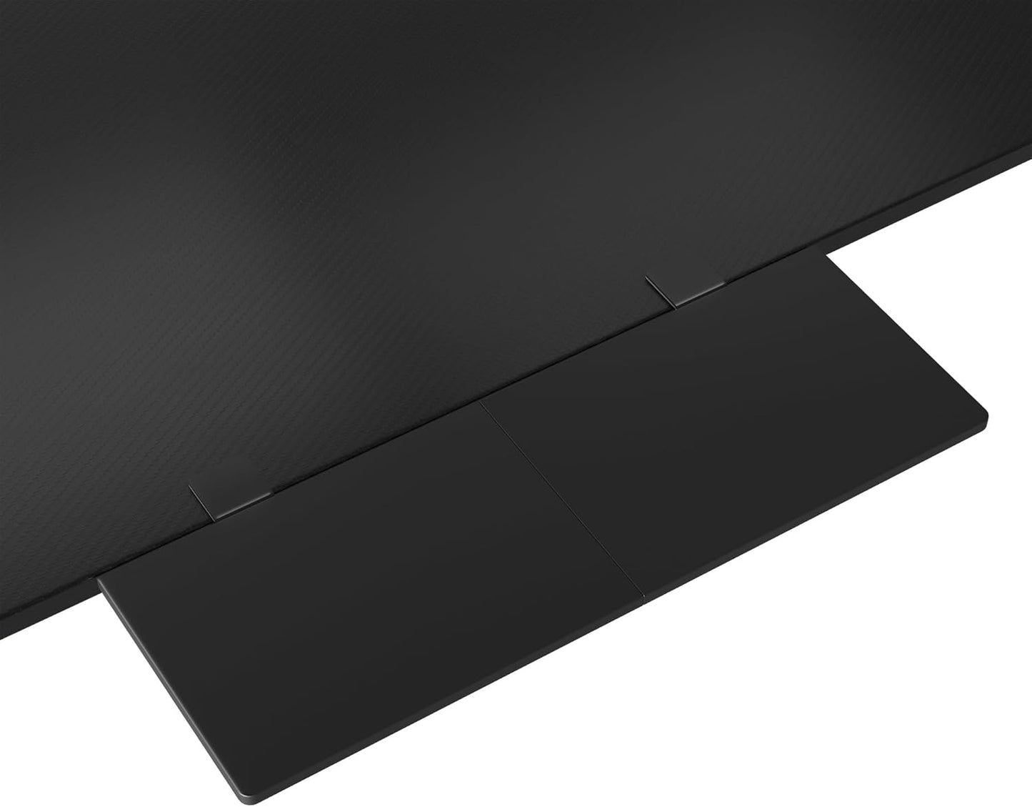 BONTEC Desk Extender Tray, 11.8"x5.9" Table Mount Arm Wrist Rest Shelf, 90°Foldable Elbow Support, Clamp on Computer Arm Rest for Desk, Office & Home Use, Durable & Easy to Install, Black Carbon Fiber