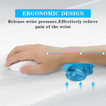 Gel Cloud Keyboard and Mouse Wrist Rest, Cute Wrist Support and Arm Support Keyboard Rest for Keyboard and Mouse Typing Pain Relief，Suitable for Office/Computer/Laptop/Gaming（White）