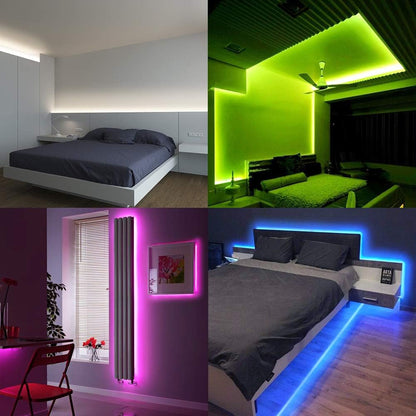 DAYBETTER Led Strip Lights 32.8ft Kit with Remote and Power Supply Color Changing