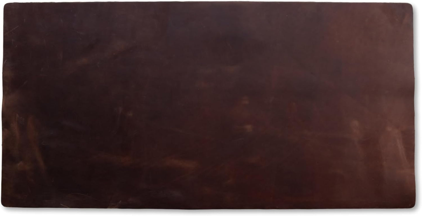 Genuine Leather Desk Pad, Office Desk Mat, Large Desk Blotter, Desk Protector, and Mouse Pad – 31.5" x 15.75" (1.8-2.0 mm) Mocha, Waterproof, Premium Quality for Desk Surface Protection and Comfort.