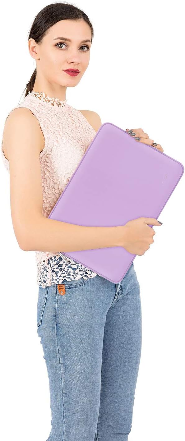 MOSISO Laptop Case 13.3 inch, 13-13.3 inch Laptop Sleeve Bag Compatible with MacBook Air/Pro 13/Pro 14 M5 M4 M3 M2 M1, HP Dell ASUS Lenovo, Neoprene Computer Sleeve Bag with Small Case, Baby Pink - Colors A