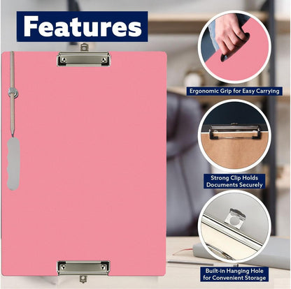 18x24 Clipboard - Foldable 18x24 File Folder & Drawing Board - Folds to 11x17 Clipboard, 4 Clips, Corner Protectors, Portable Art Portfolio, Architecture Folder, 11x17 Binder, Portfolio Binder (Green)