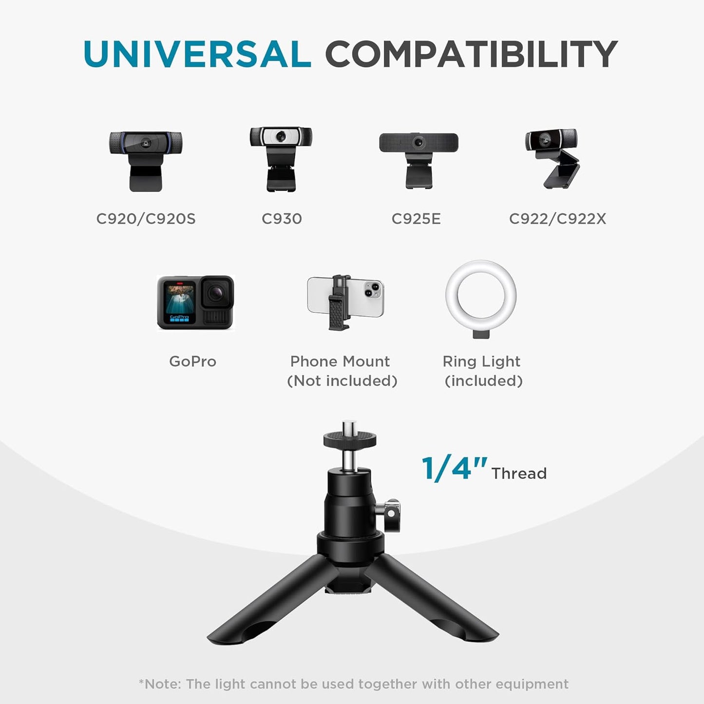 InnoGear Video Conference Light, On-Camera Video Lights for Monitor Desk LED Streaming Lighting with Remote and Touch Control Selfie Zoom Lighting for Computer Webcam Laptop Podcast, Recording