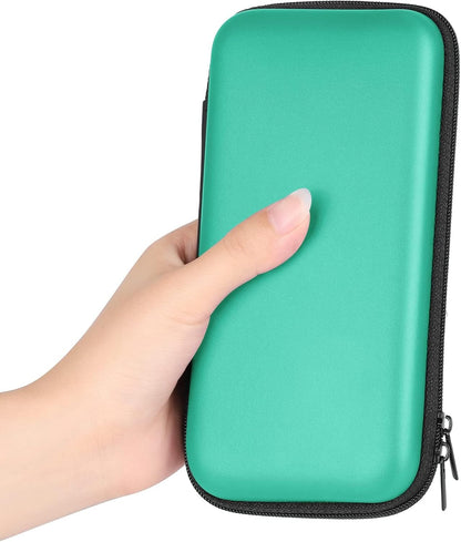 iMangoo Travel Essential Electronics Organizer Pouch Charger Case, Shockproof Dual Zipper Power Bank Cables Tech Accessories Purse, Men & Women Travel Must Have Storage Bag, 6.5x3.2x1 inch Rose Gold