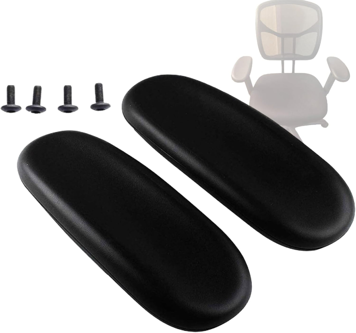 Ketofa Office Chair Arm Rest Replacement Fits All Styles of Arms with 4" Mounting Hole Patterns Screws Set Desk Armrest Cover(2Pack)
