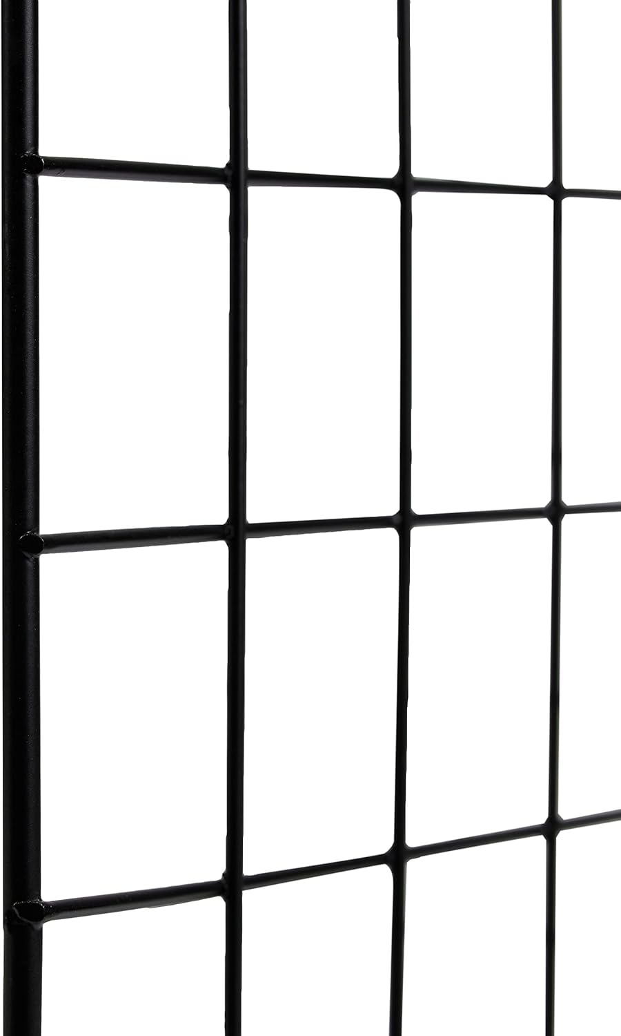 Amazon Basics 6-Cube Wire Grid Stackable Storage Organizer, Metal Shelving Unit, No-Tool Assembly, 26"W x 38"H x 12.6"D, Black