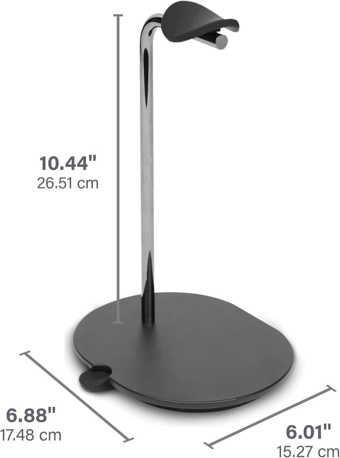 Sanus Sonos Ace Headphones Stand - Premium Stand w/Silicone Cradle Prevents Creasing & Built-in Cable Management w/Magnetic Clip for Fast Charging - Tool-Free Setup - Black Sonos Headphones Holder